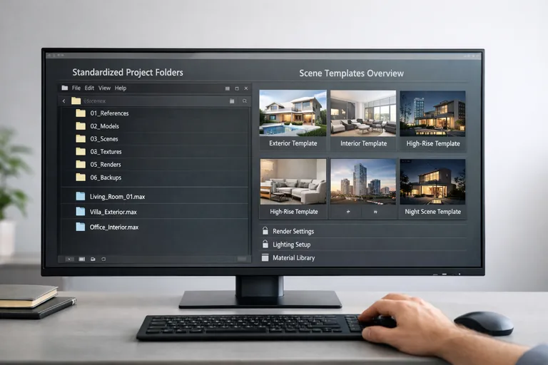 FOTO: 3ds Max Mimari Görselleştirme Akışını Standardize Etmek ve Revizyonu Azaltmak