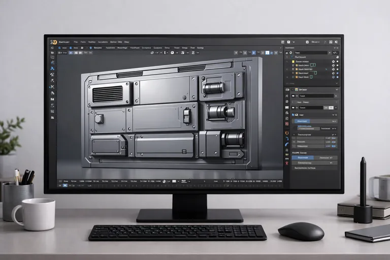 FOTO: Blender ile Hard Surface Modelleme Mantığını Kurmak ve Temiz Topoloji Üretmek