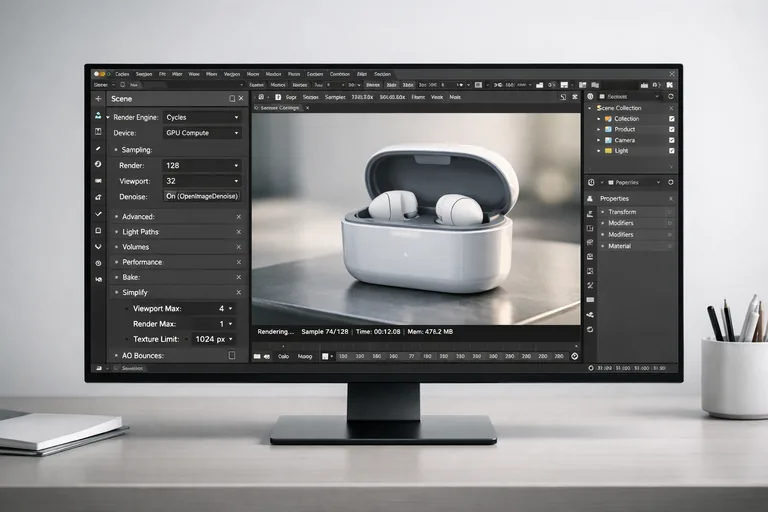 FOTO: Blender Render Optimizasyonu Yapmak ve Cycles Süresini Kısaltmak