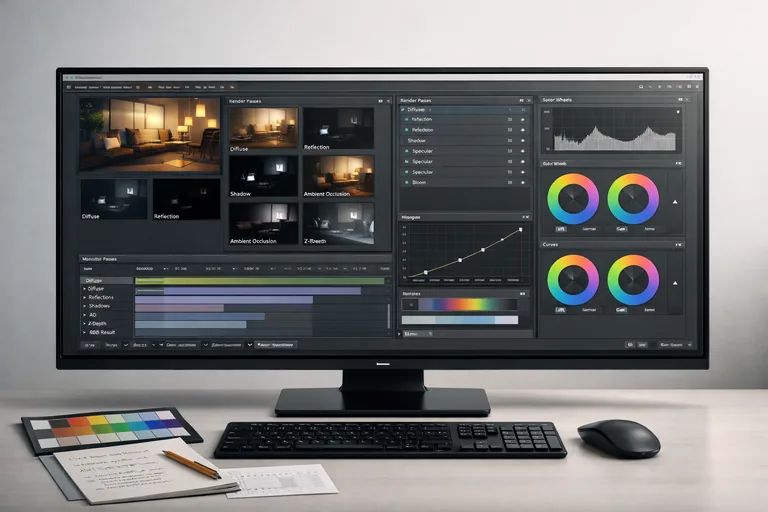 EXR katmanlarıyla çalışma, multipass düzeni ve renk yönetimi kararlarının ekipçe paylaşılması