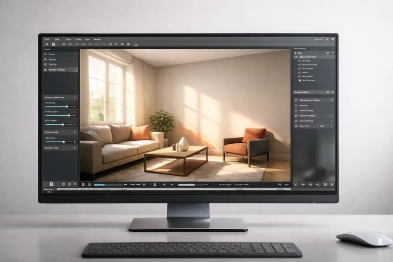 İç mekân sahnede pencereden gelen ışığın duvarlarda yumuşakça yayılıp renk taşması oluşturması