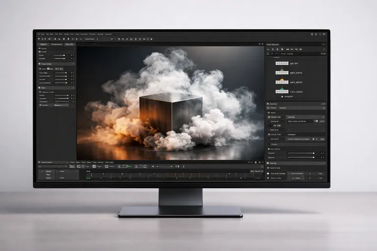 Stüdyo ışık düzeninde hacimli dumanın ürün etrafında kontrollü yayıldığı, temiz highlight ve gölge dengesi olan kompozisyon