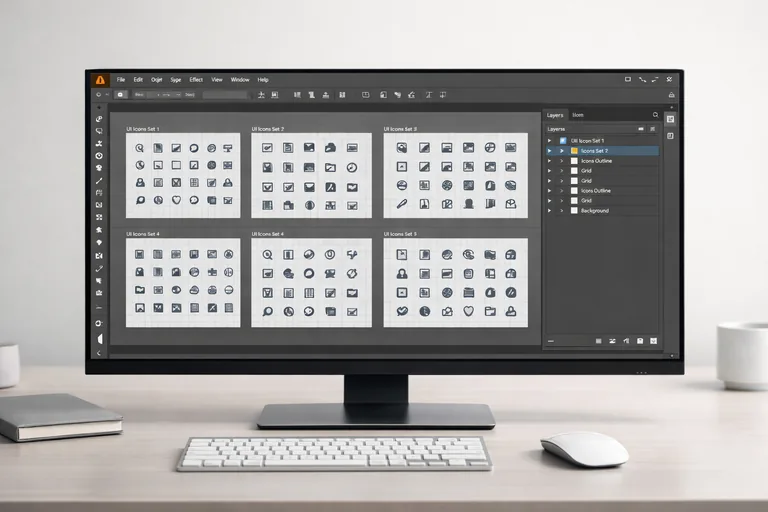 FOTO: Illustrator ile UI İçin Asset Üretmek ve Export Standardı Kurmak
