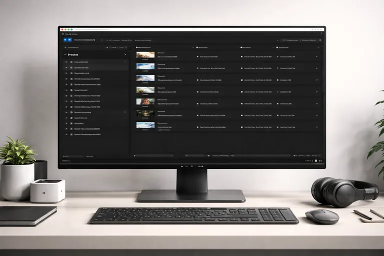 Media Encoder arayüzünde tanımlanmış özel export preset listesi ve çıktı ayarları
