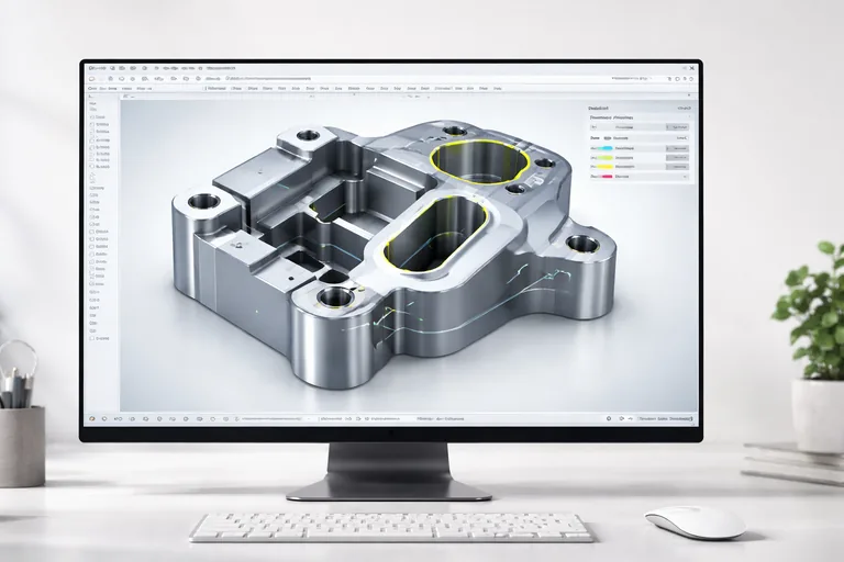 Boolean işlemleri sonrası kapalı katı model üzerinde kenar analizi yapılan teknik parça