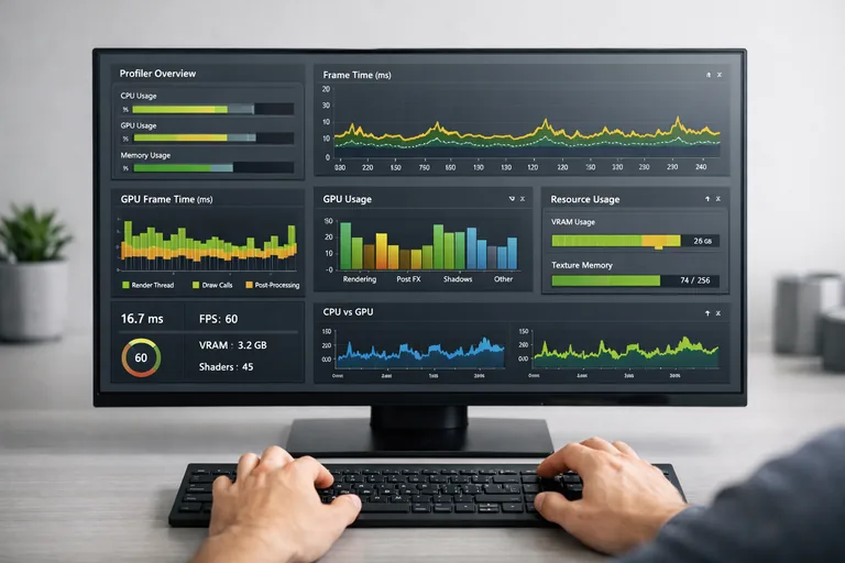 Frame Debugger ve Profiler ile draw call ve GPU sürelerinin izlenmesiyle pipeline kararının veriye dayandırılması