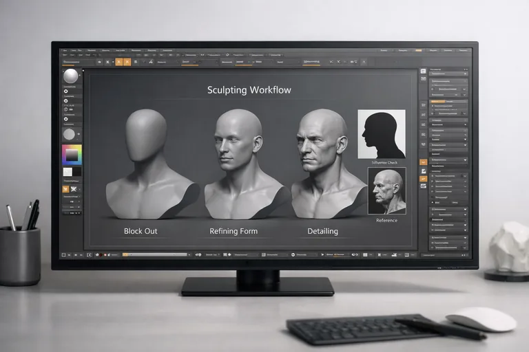 FOTO: ZBrush ile Sculpt Sürecini Planlamak ve Form Okunabilirliği Sağlamak